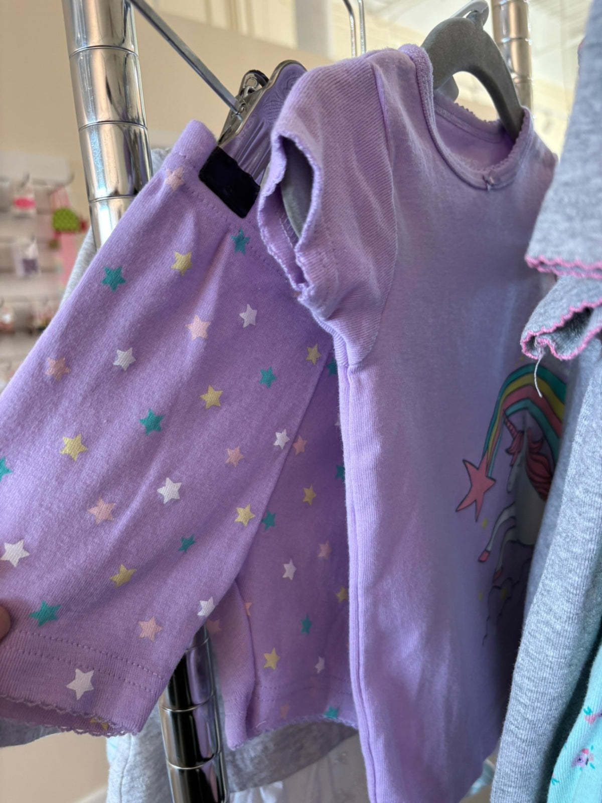 9-12m Carter's 2-Piece: PJs - Purple Unicorn