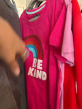 10-12Y Eddie Bauer T-Shirt - Pink w/Rainbow