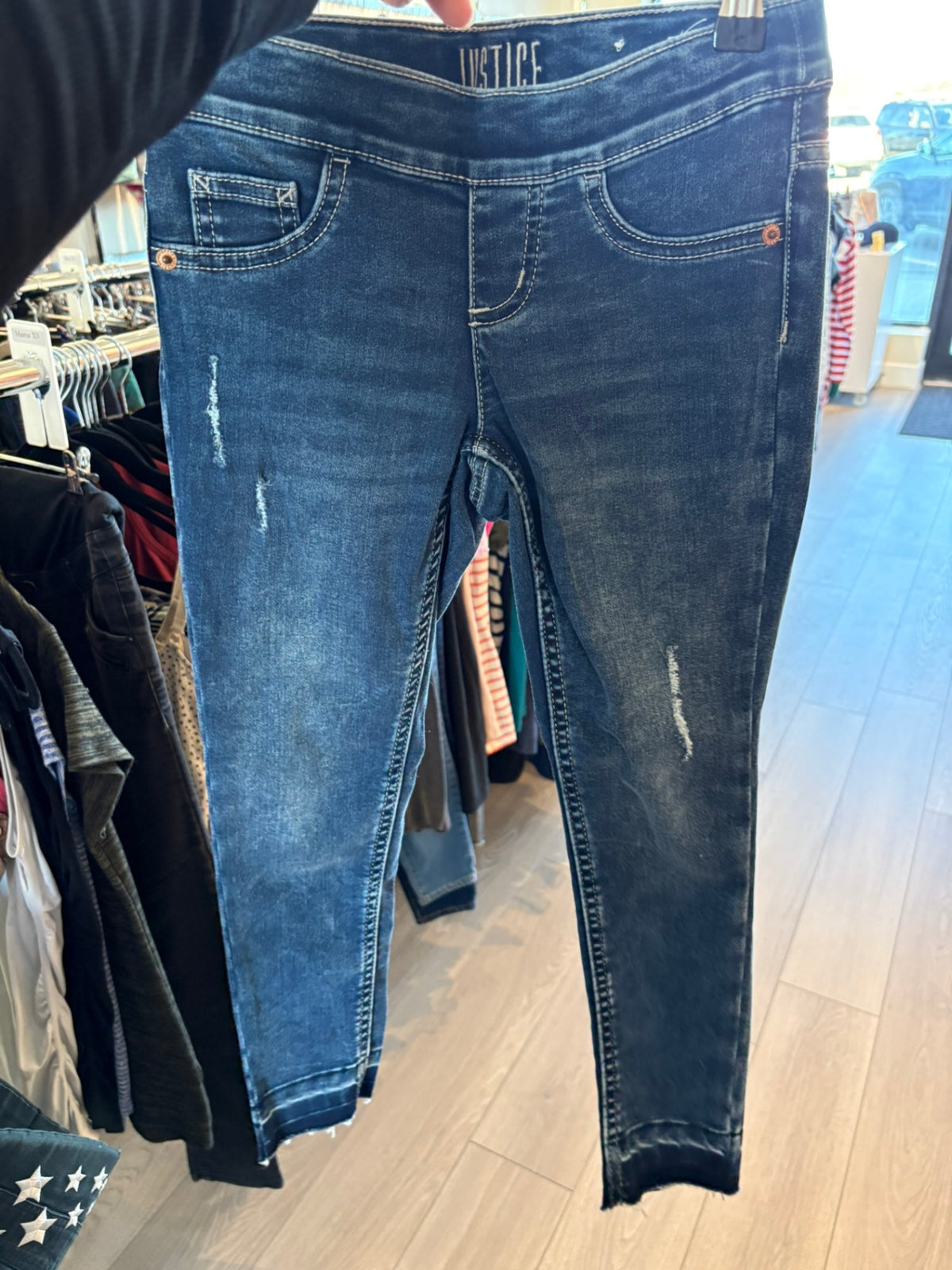 7 Justice Leggings - Denim Jeggings