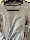 S Thyme Maternity Long Sleeve Shirt - Grey