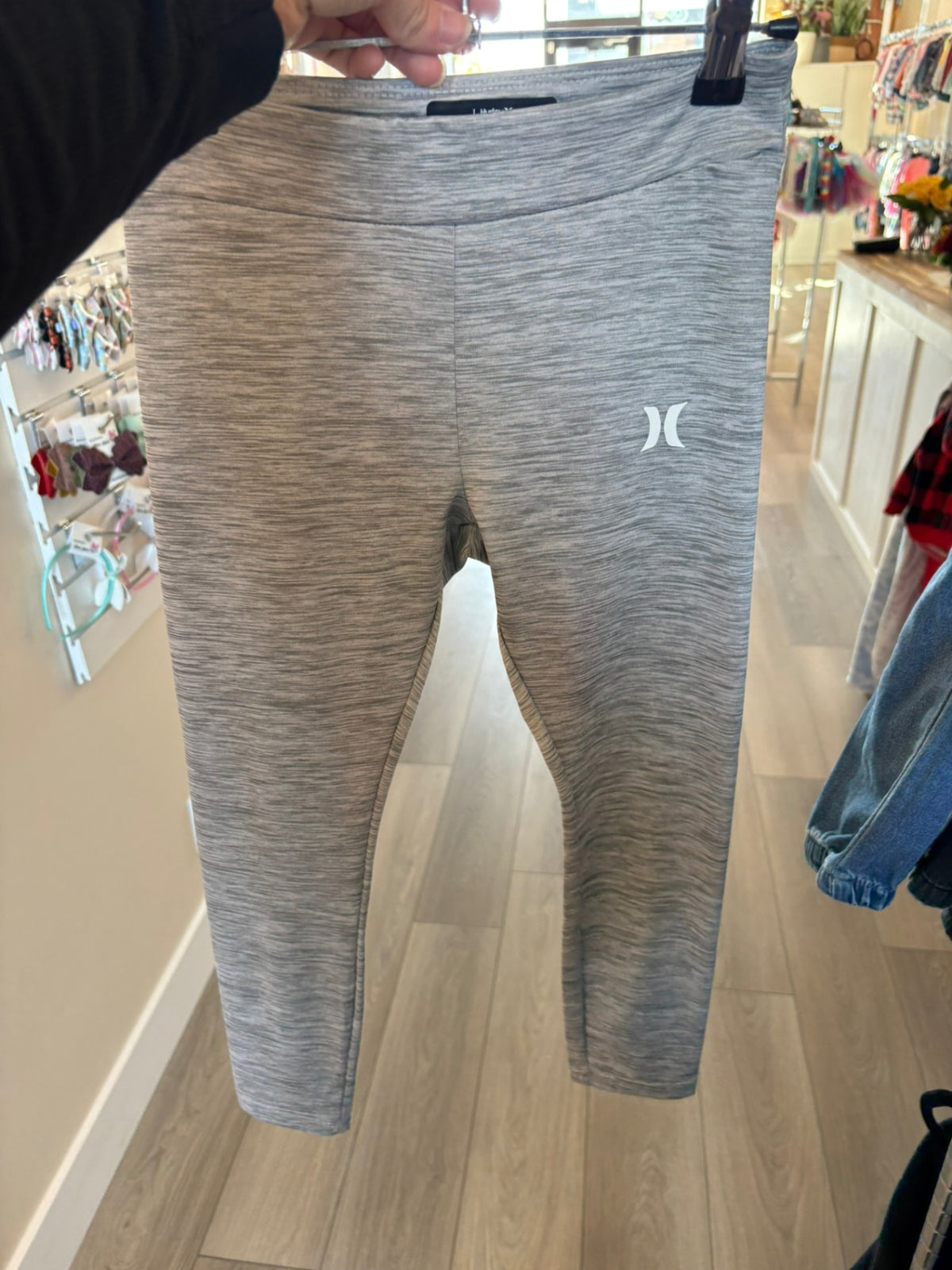 7-8Y Hurley Leggings - Grey