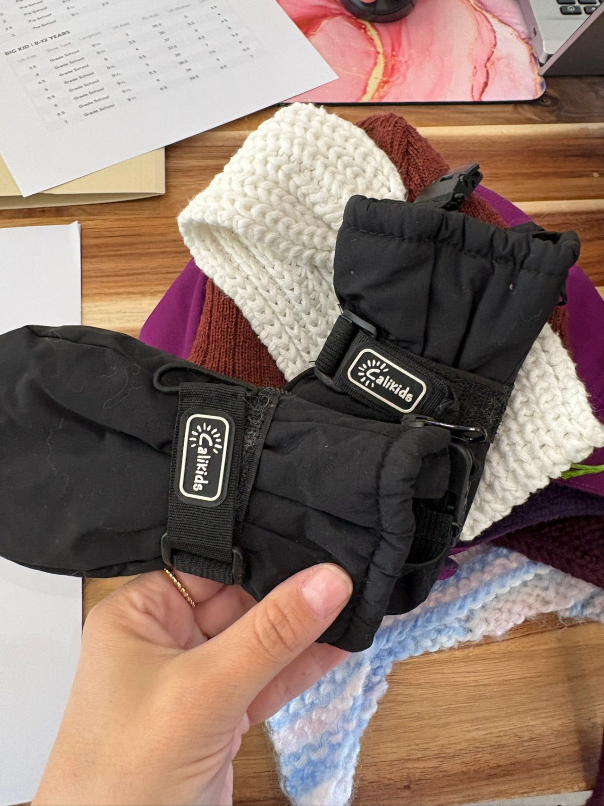 12-24m Cali Kids Mittens - Black