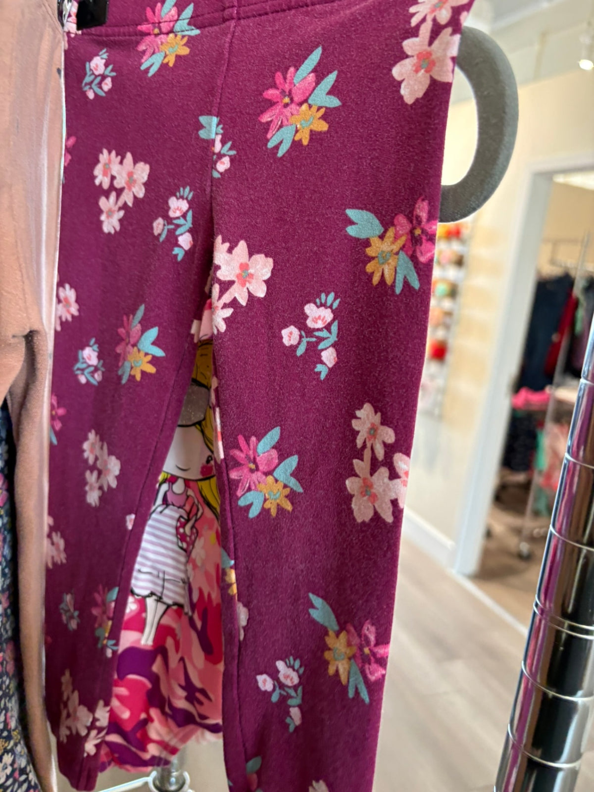 2T Carter's Leggings - Purple Floral