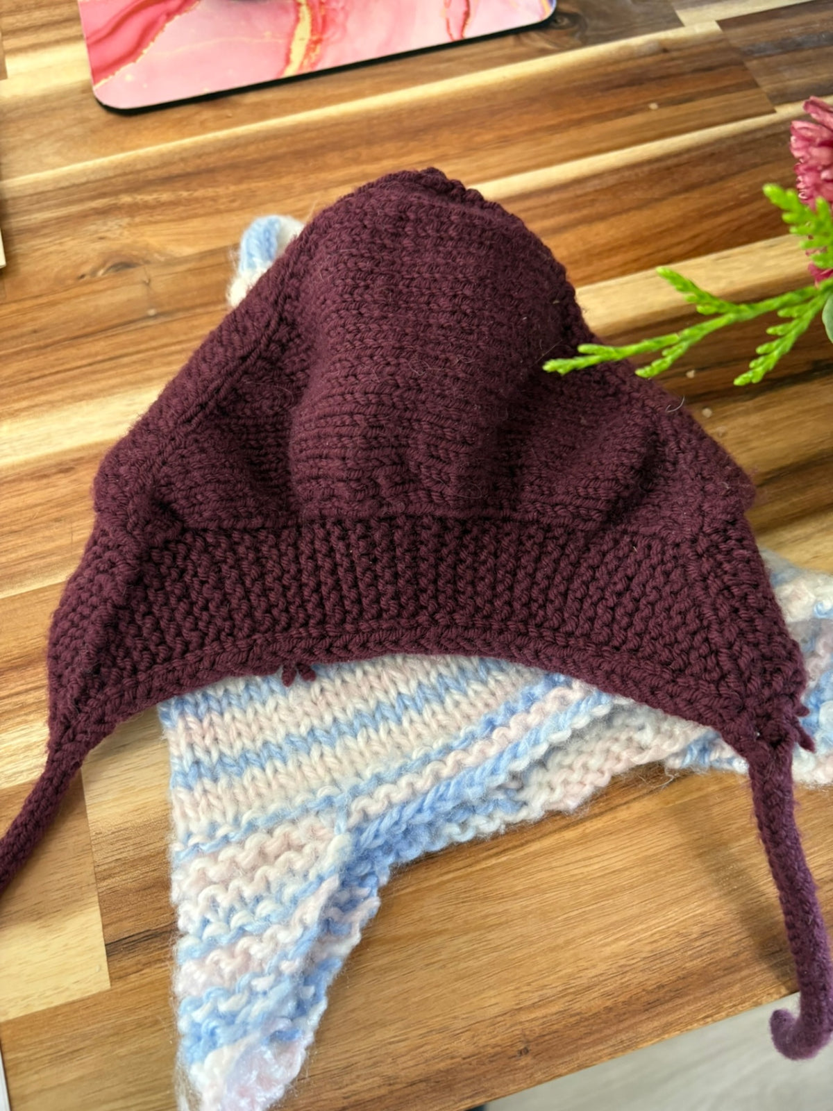 O/S Unknown Toque - Plum Purple