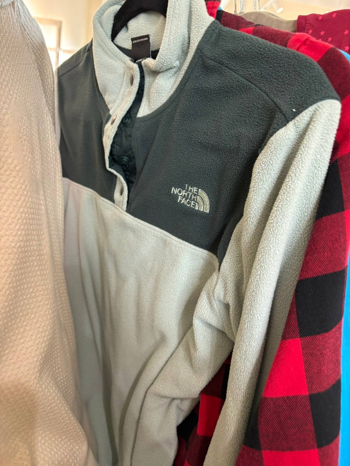6 North Face Sweater - Green Dual Tone