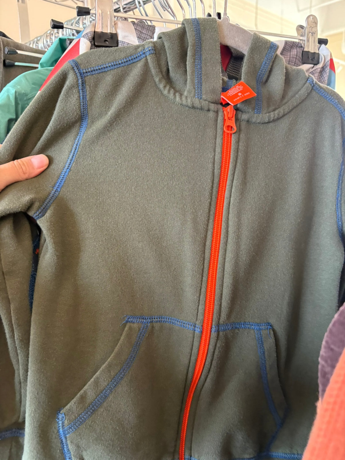 5T Joe Fresh Sweater - Green and Orange