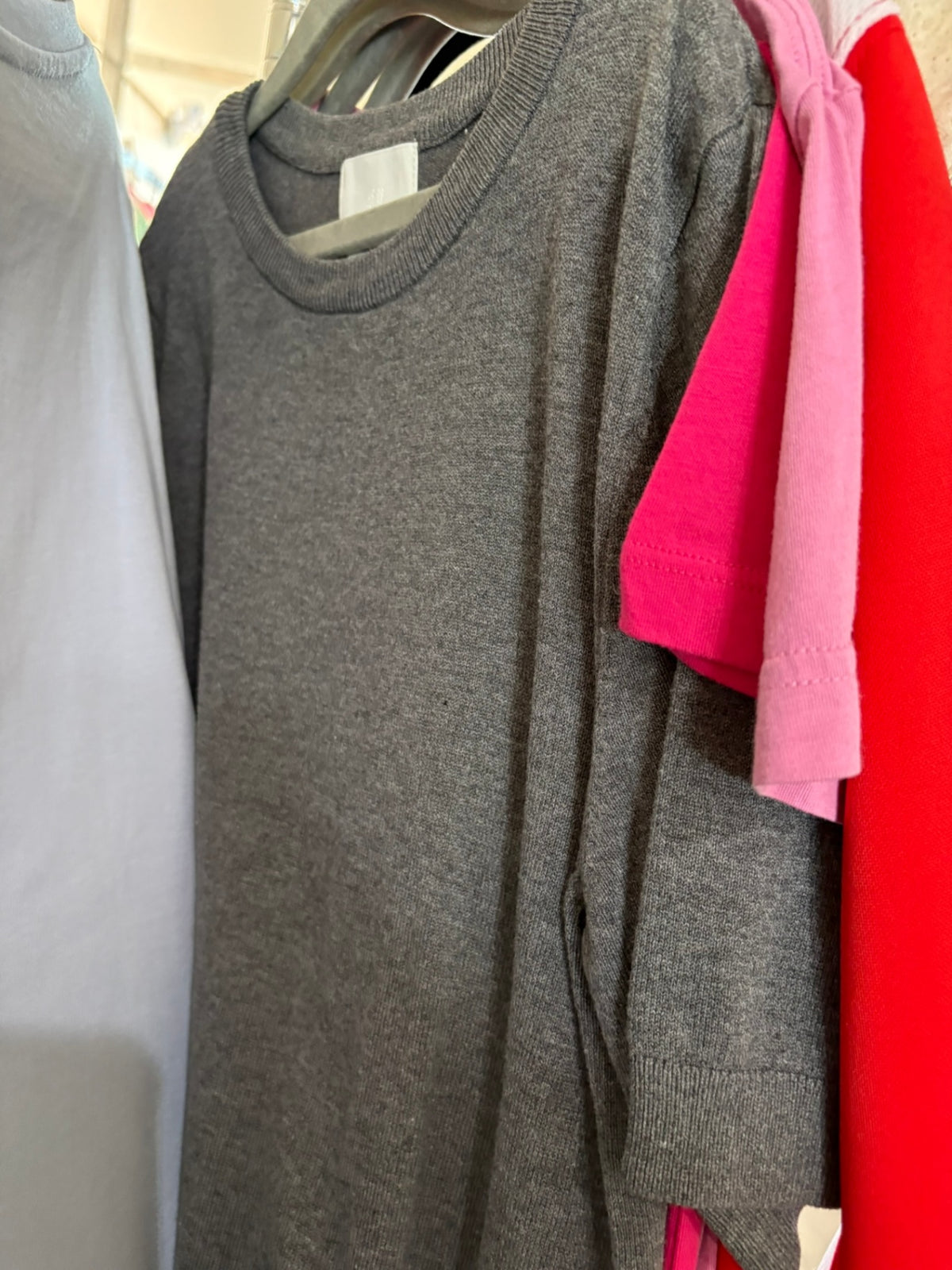 10-12Y H&M T-Shirt - Grey Knit