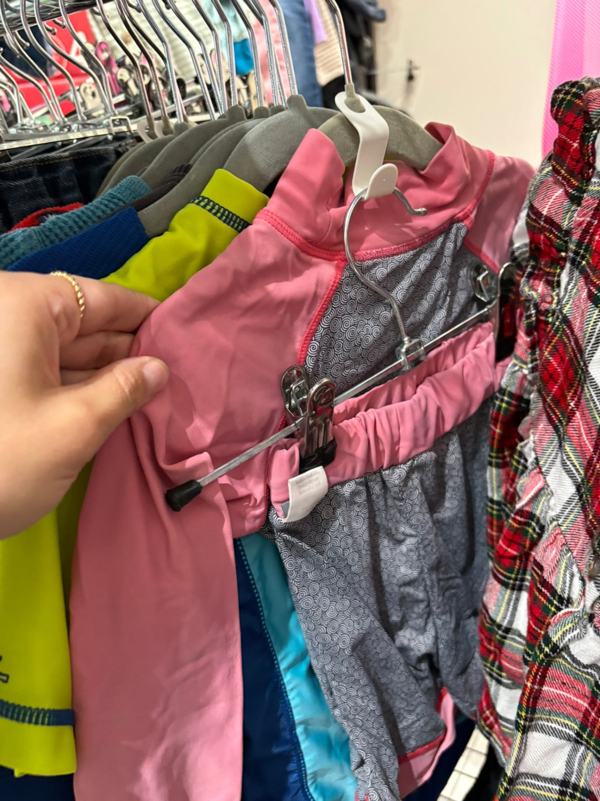 10-12Y (L) Jan & Jul Swimsuit - Pink Whale