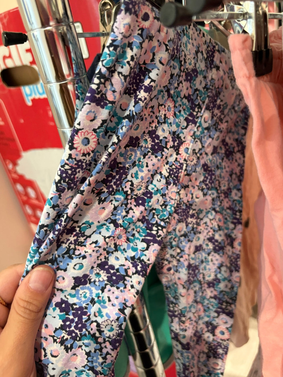 3-6m Joe Fresh Leggings - Purple Floral