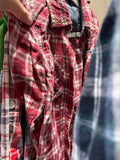 3-4T Tumble'N Dry Flannel - Red and White Plaid