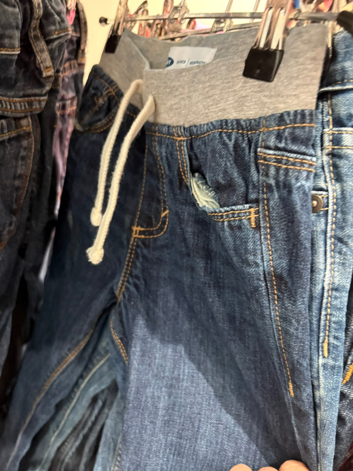 4T Old Navy Jeans - Blue Denim w/Gray Waist