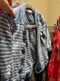 9-12m H&M Cardigan - Blue Stripes