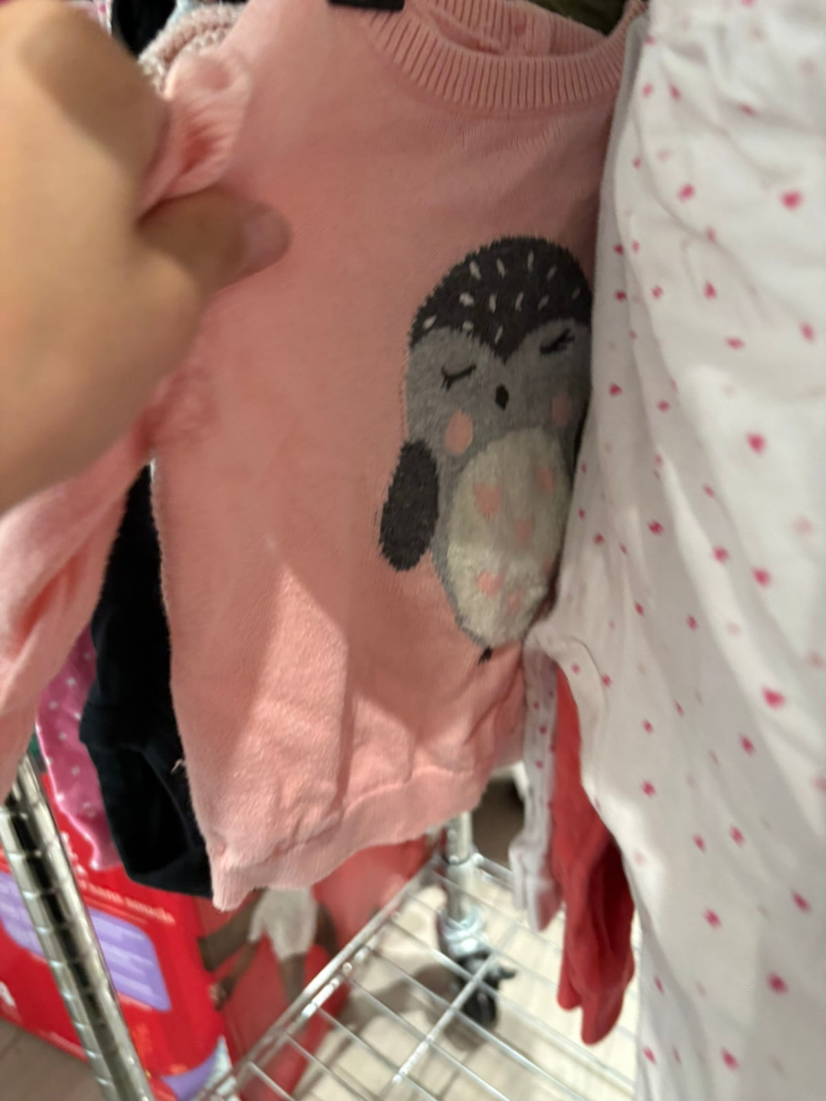 3-6m GAP Sweater - Pink Owl