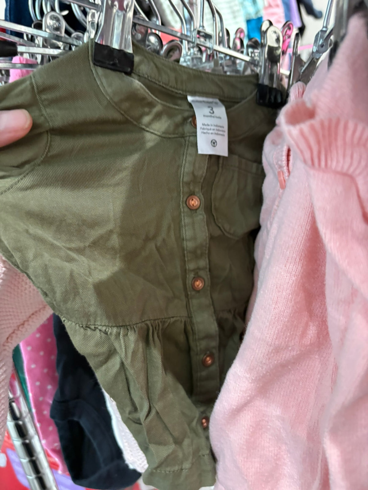 0-3m Carter's Dress - Green