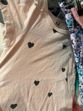 9-12m H&M T-Shirt - Blush w/Hearts