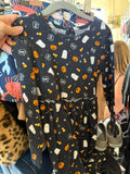 5T George Dress - Black w/Ghosts