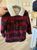 4T Old Navy Coat - Plaid Sherpa