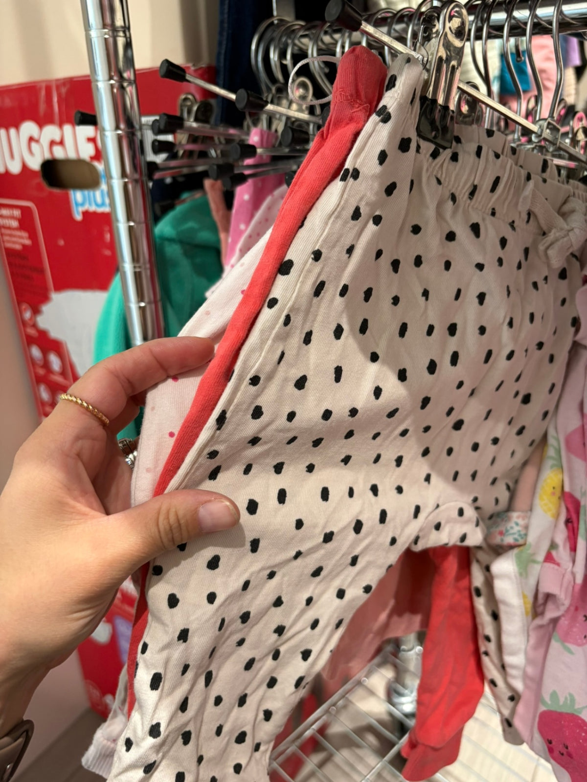 6-9m H&M 3-Piece: Pants - Dots, Pink, Stars