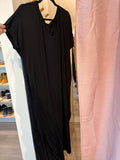 M Pink Blush Maternity Dress - Black