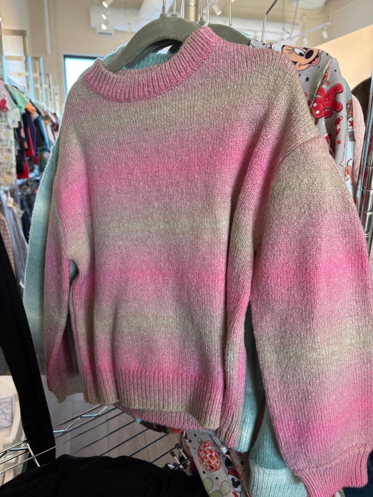 6 Mayoral Sweater - Pink and Cream