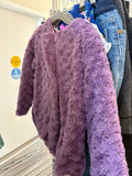 4T Little Me Coat - Purple Fuzzy