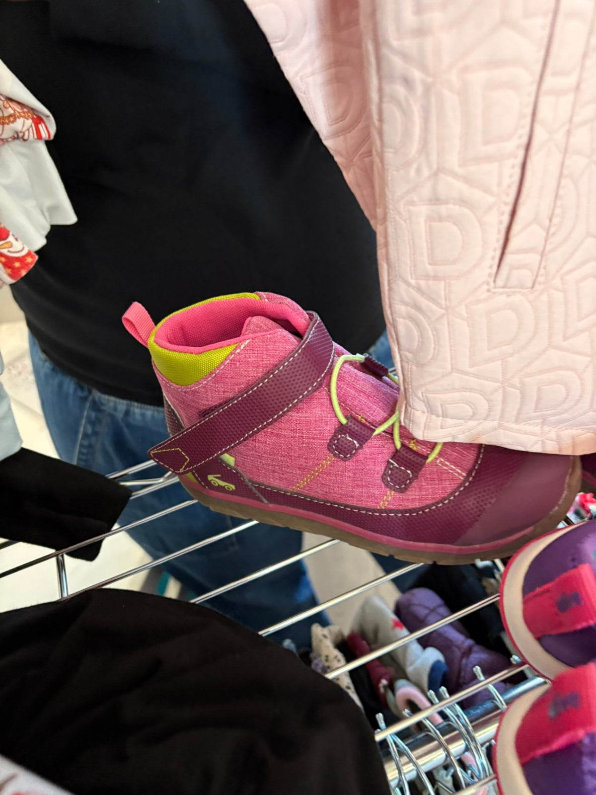 13T See Kai Run Boots - Pink and Green
