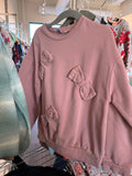 7 Mayoral Sweater - Pink w/Bows