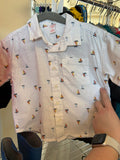 2T Joe Fresh Button-Up Shirt - White w/Sailboats