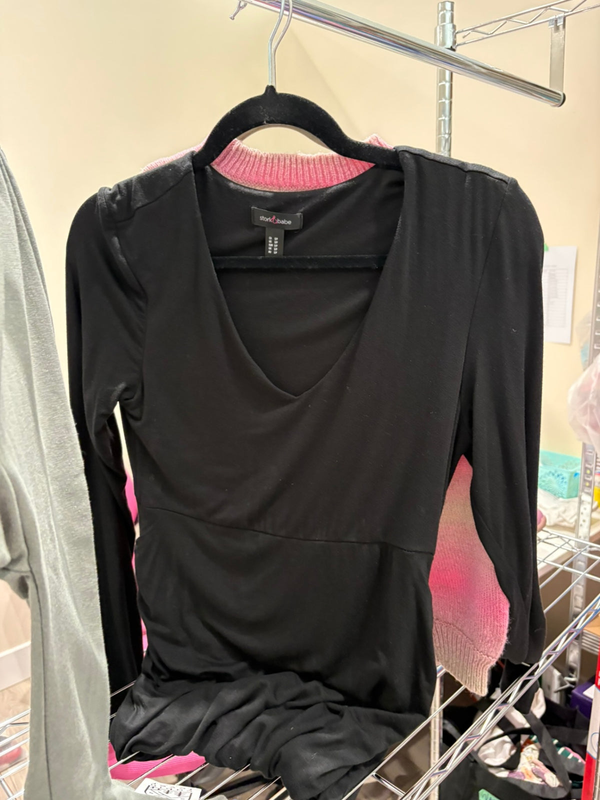 S Stork & Babe Maternity Dress - Black