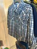 18-24m GAP Button-Up Shirt - Blue and White