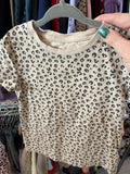 5T H&M T-Shirt - Cream Leopard