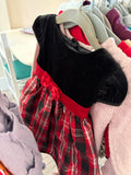 2T George Dress - Black and Plaid