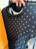 M Stork + Babe Maternity T-Shirt - Black w/Dots