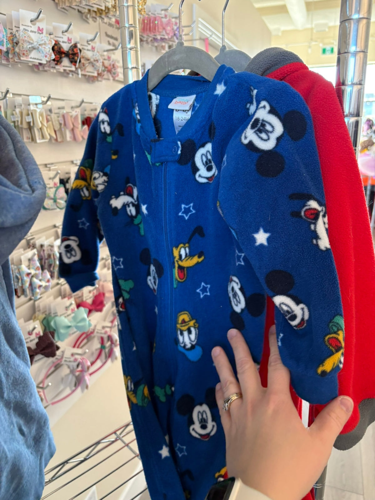 18-24m Disney Fleece Sleeper - Blue