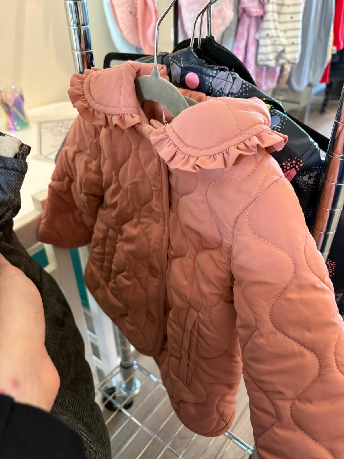 6-12m Little Me Coat - Pink
