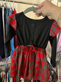 3T Unknown Dress - Black and Red Plaid
