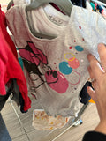 5T-6 Disney Bodysuit - Grey Minnie