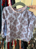 4T Peekaboo Beans Long Sleeve Shirt - Purple Damask