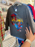 4T Spiderman Long Sleeve Shirt - Grey w/Spiderman