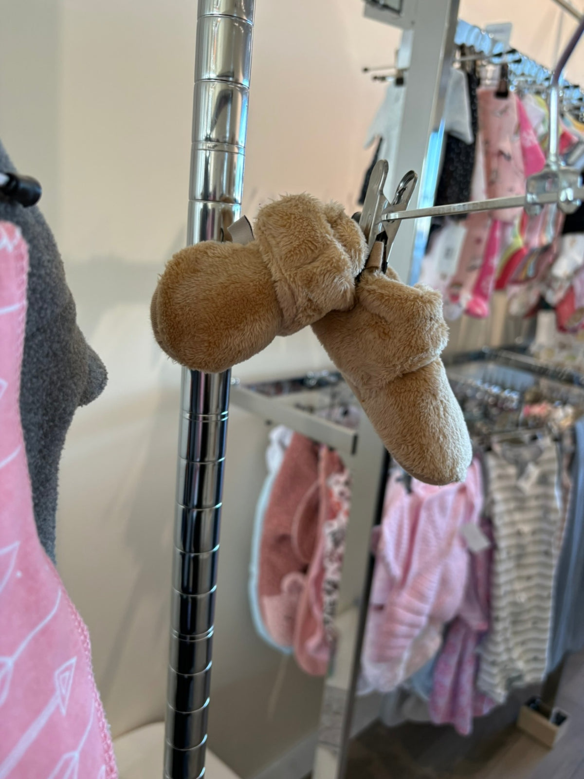 3-6m Paws Booties - Beige