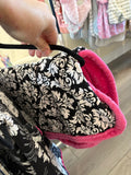 O/S Unknown Carseat Cover - Pink, Black and White