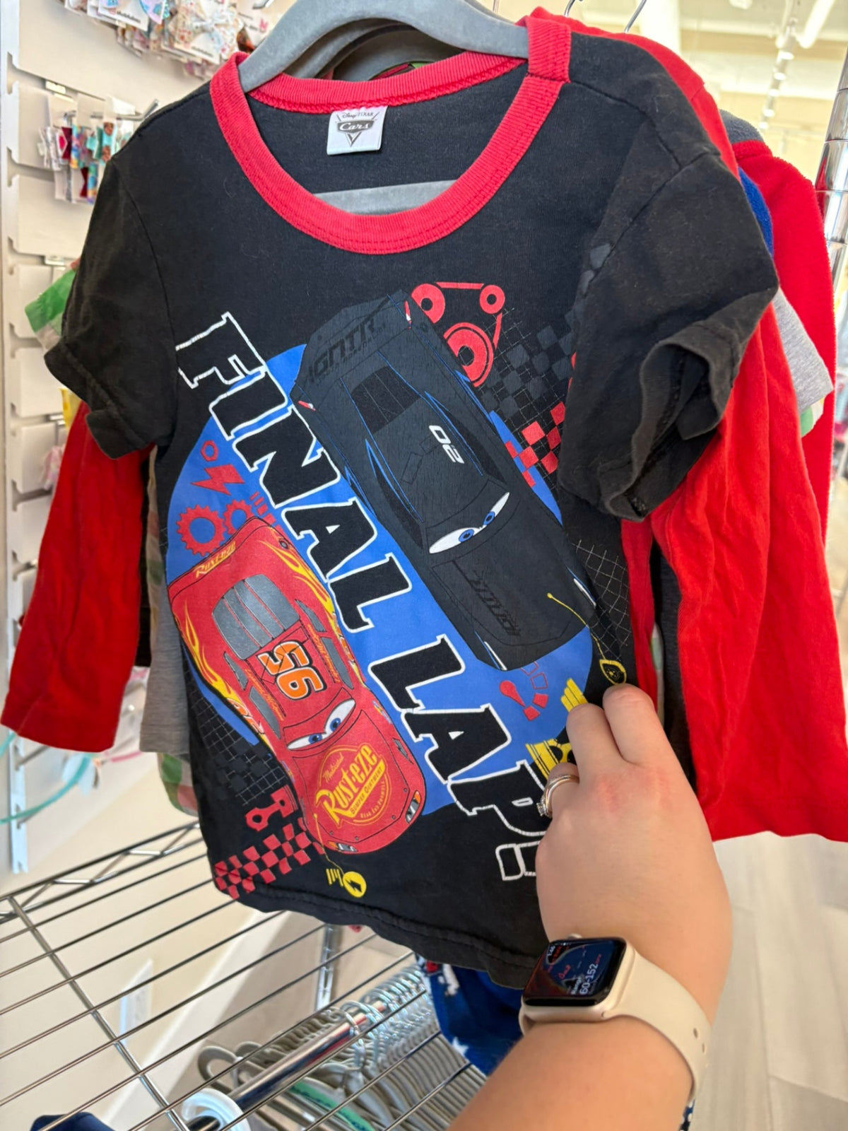 5T Disney T-Shirt - Black w/Cars