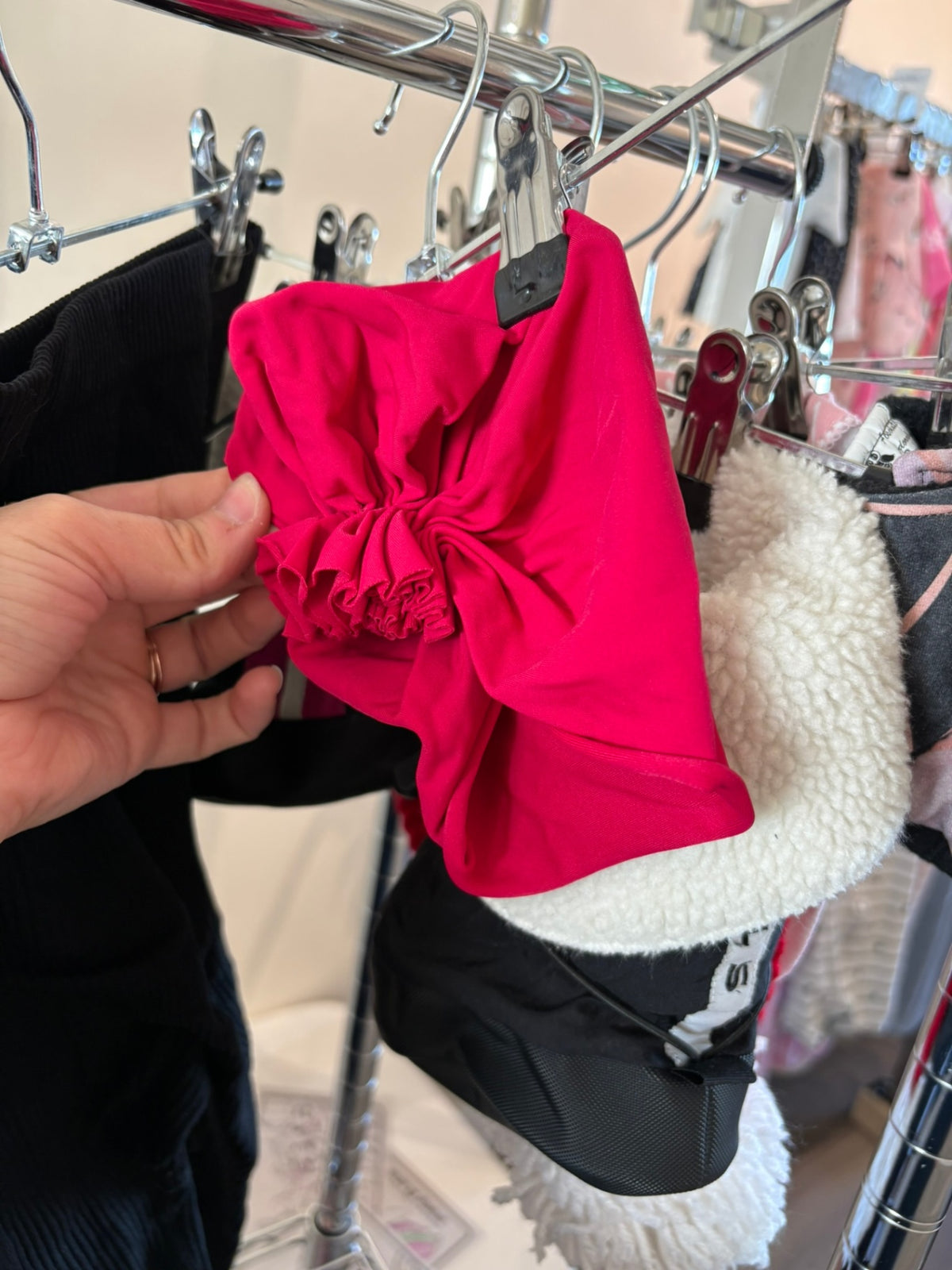 Newborn Unknown Baby Headwrap - Pink