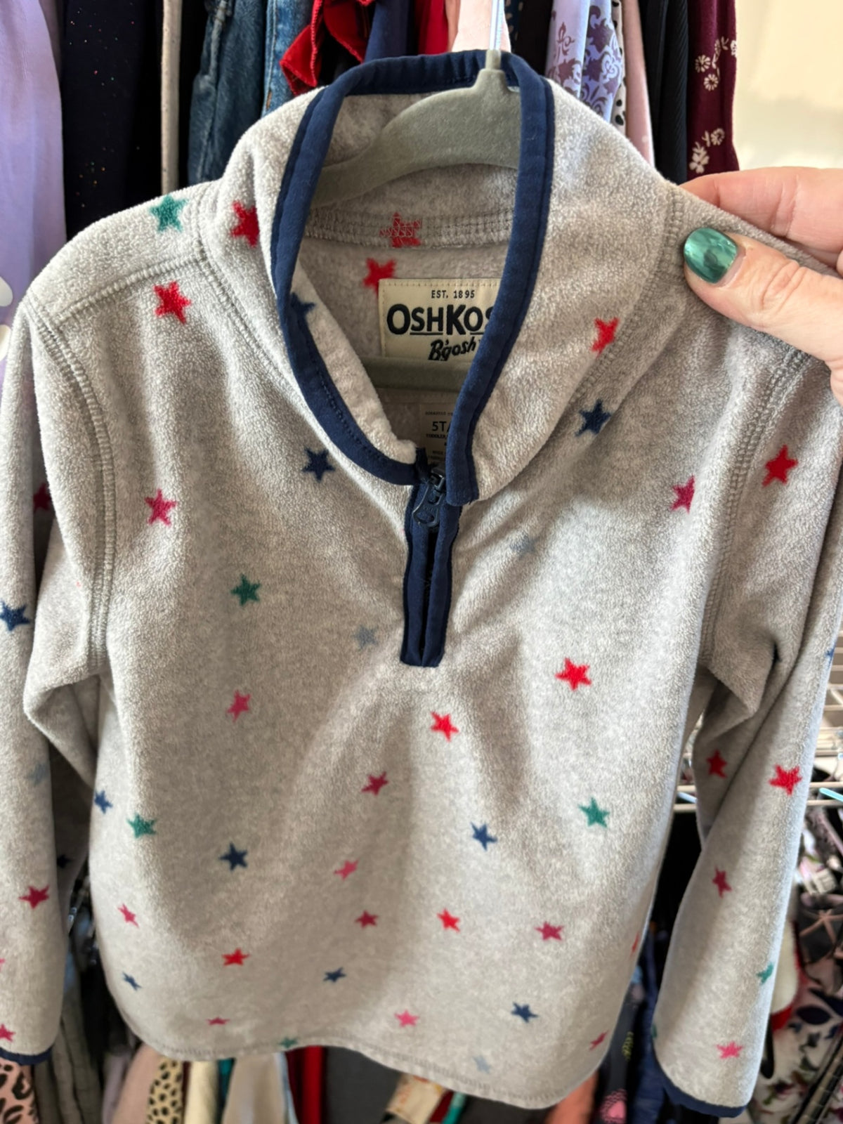 5T OshKosh B'gosh Sweater - Grey Stars