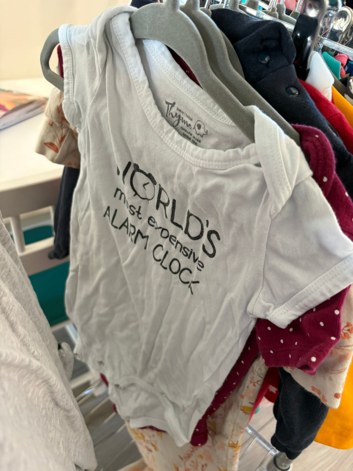 6-9m Thyme Bodysuit - White