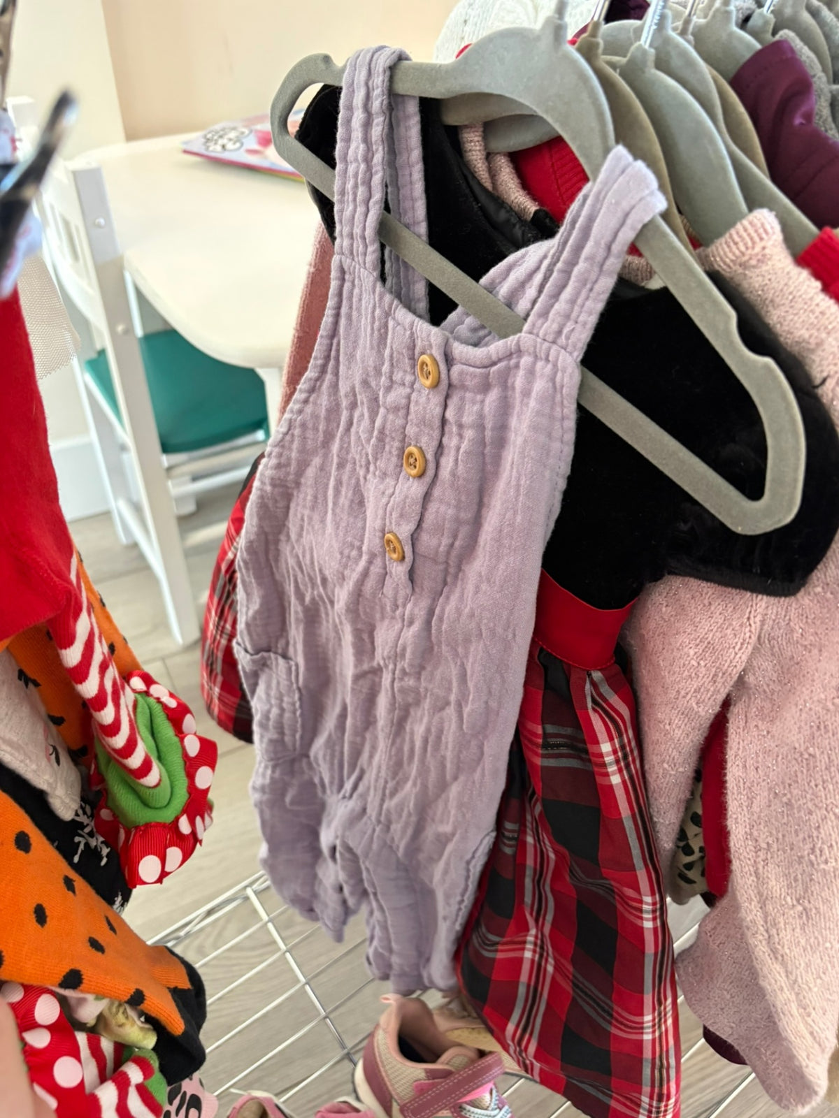 6-9m Little Planet Overalls - Purple