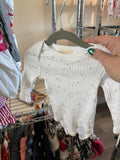 3-6m Rabbit + Bear Bodysuit - White Stars
