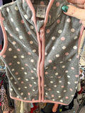 3T Carter's Vest - Grey Polkadots