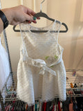 3T Special Occasions Formal Dress - White w/Flower