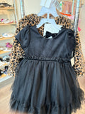 3T Rachel Zoe 4-Piece: Dress and Coat Set - Black Leopard